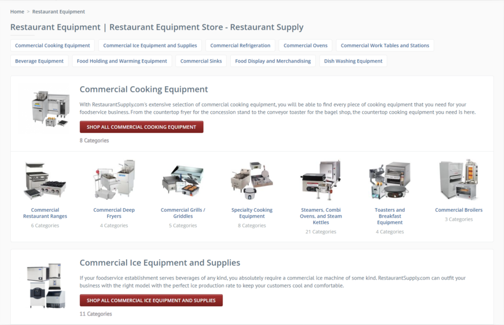 Find the right type of Restaurant Equipment & Supplies for your